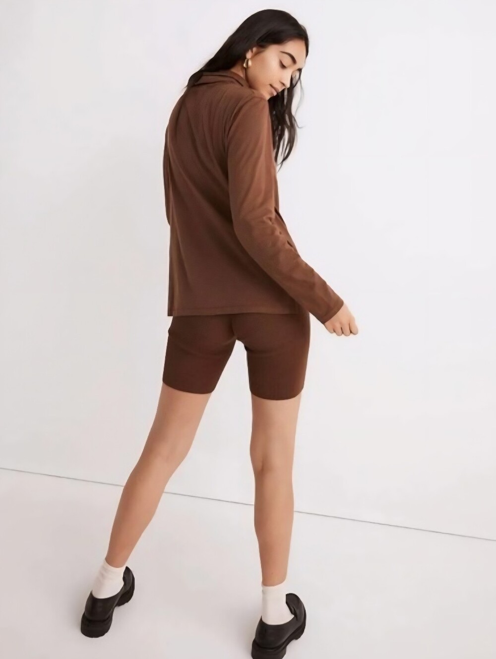 Madewell Whisper Cotton Turtleneck Tee in Forage Women's Small S 100% Cotton EUC - Picture 3 of 7